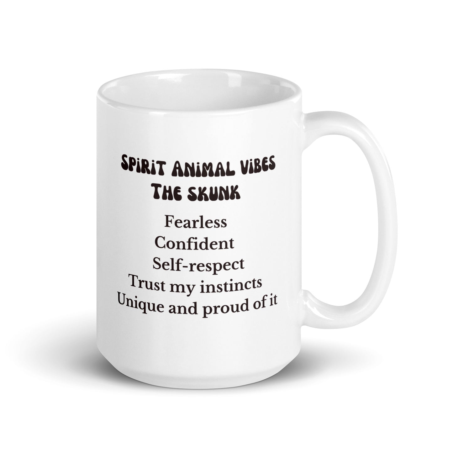 Skunk Spirit Animal Ceramic Mug