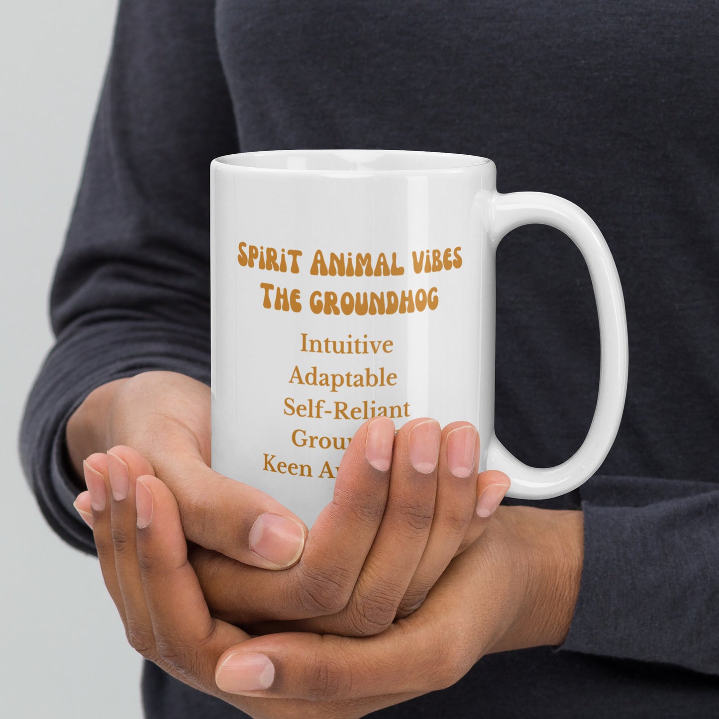 Groundhog Spirit Animal Ceramic Mug