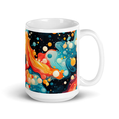 Bubbles and Waves Ceramic Mug