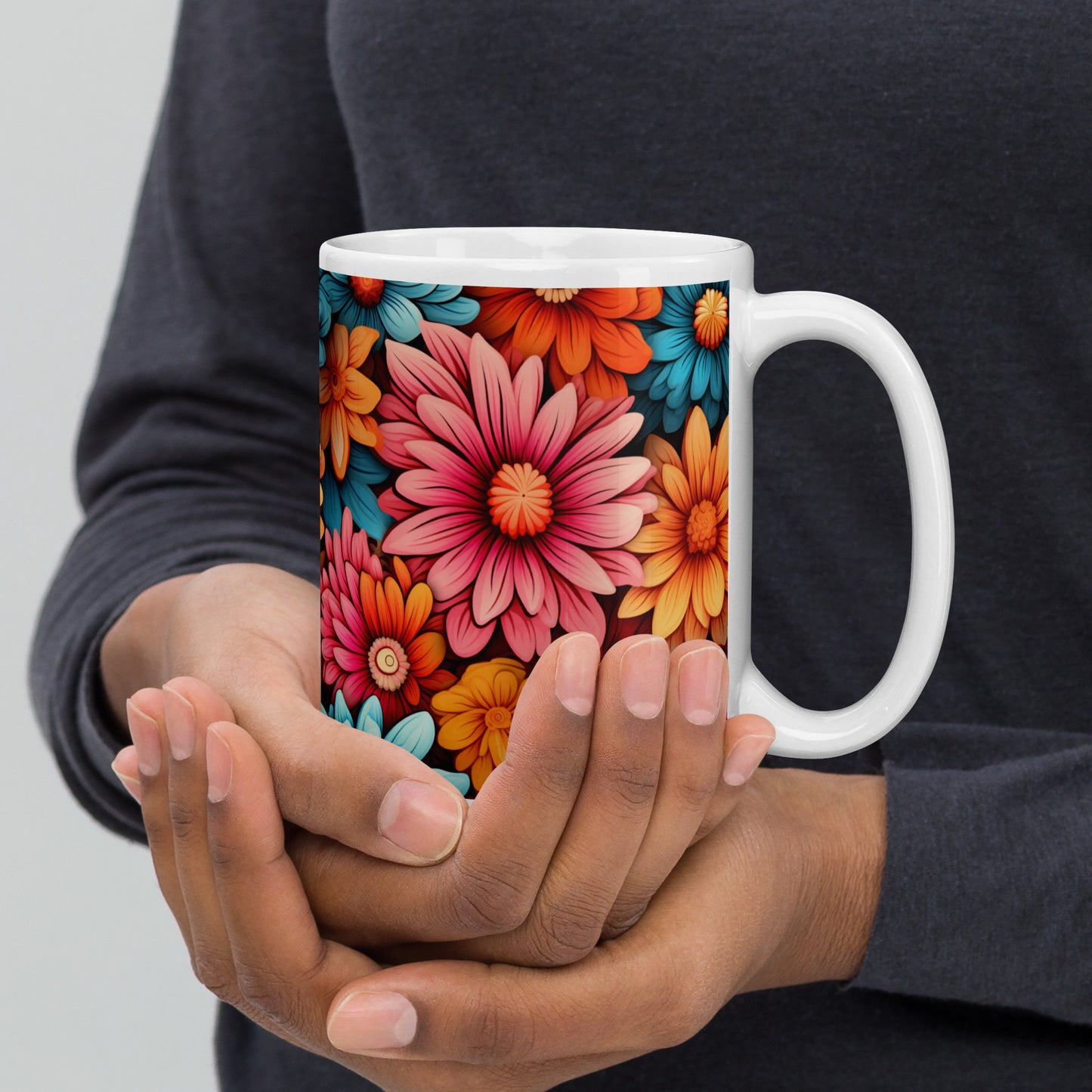 Flower Ceramic Mug