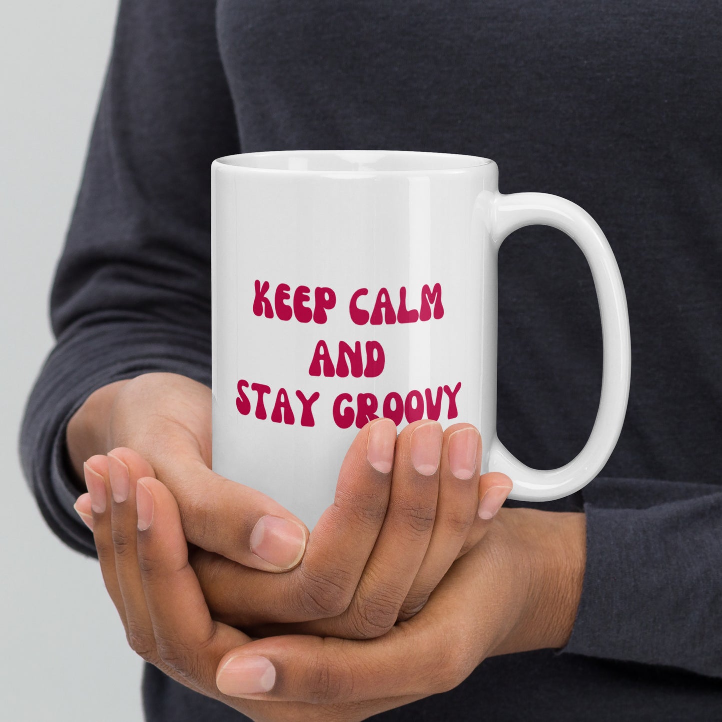 Keep Calm and Stay Groovy Ceramic Mug