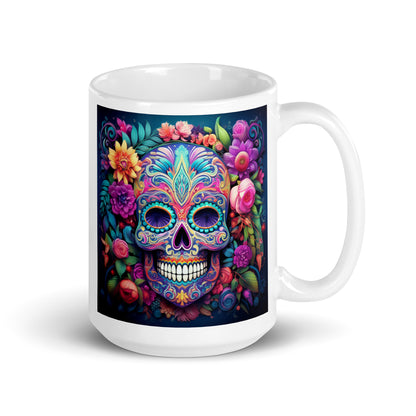 Day of the Dead Sugar Skull Ceramic Mug