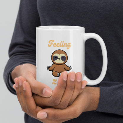 Feeling Zen Sloth Ceramic Mug