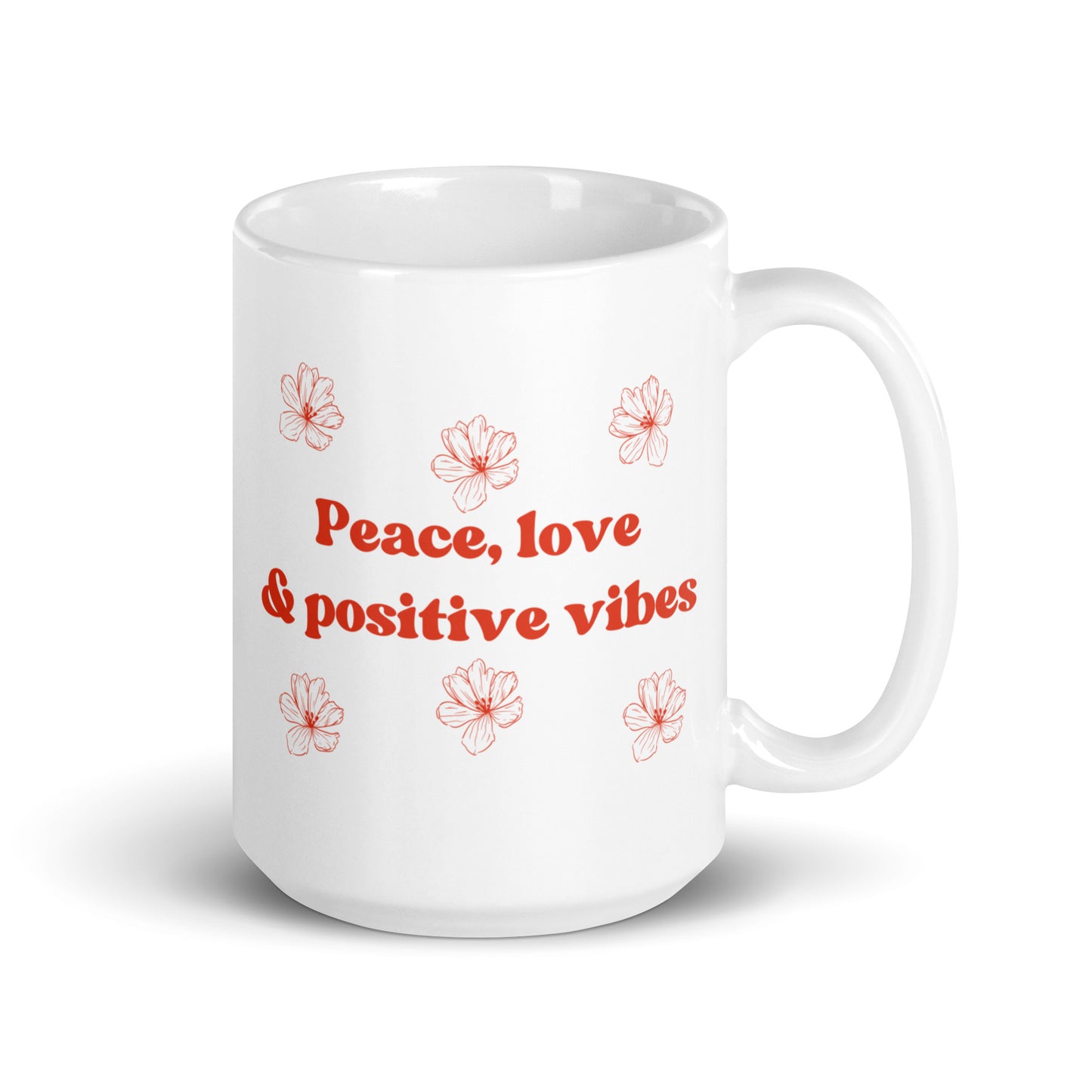 Peace, Love & Positive Vibes Ceramic Mug