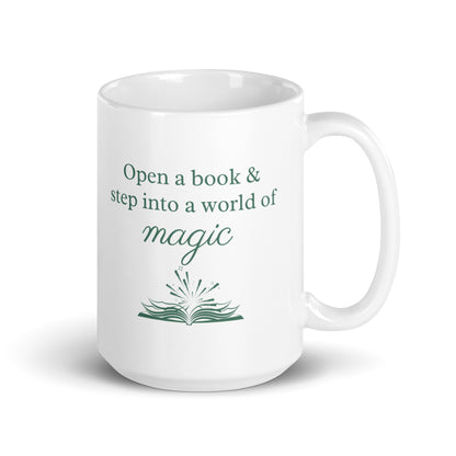 Open a Book & Step Into a World of Magic Ceramic Mug