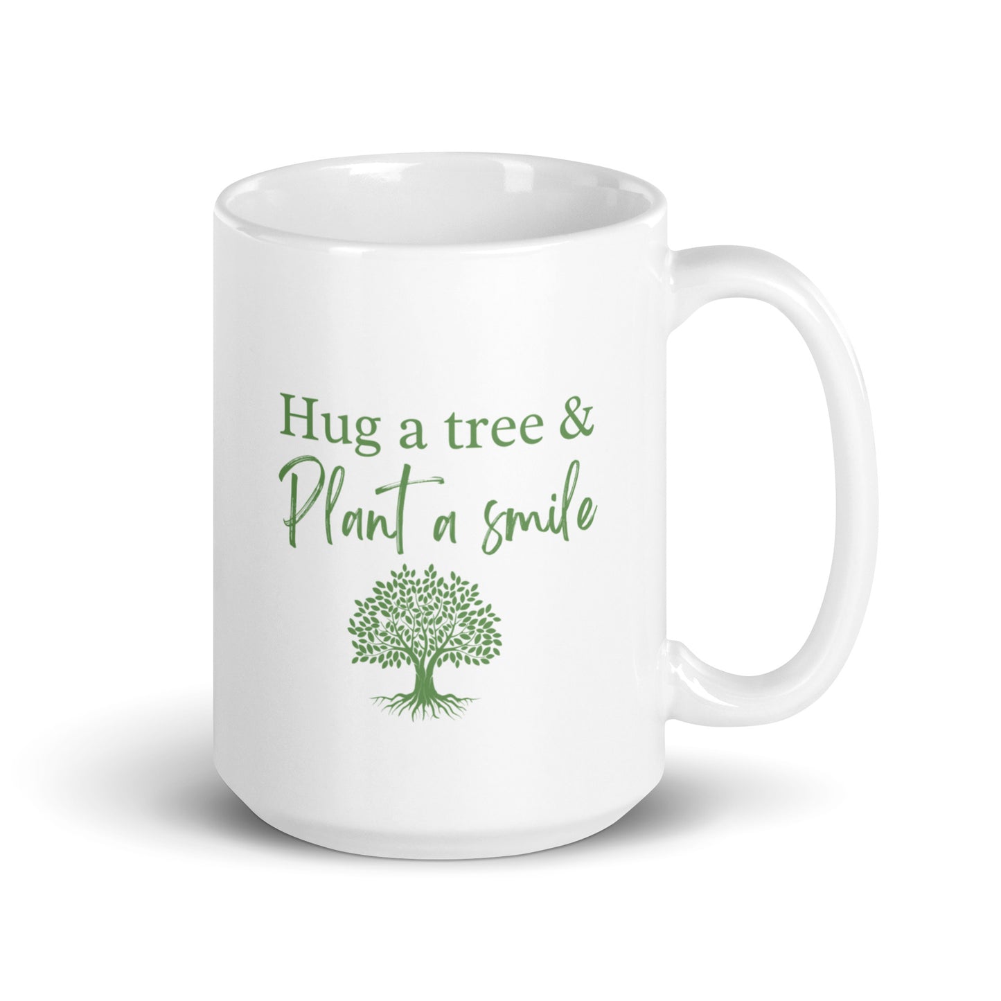 Hug a Tree, Plant a Smile Ceramic Mug