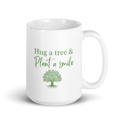 Hug a Tree, Plant a Smile Ceramic Mug