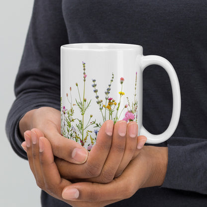 Mixed Wildflowers Ceramic Mug