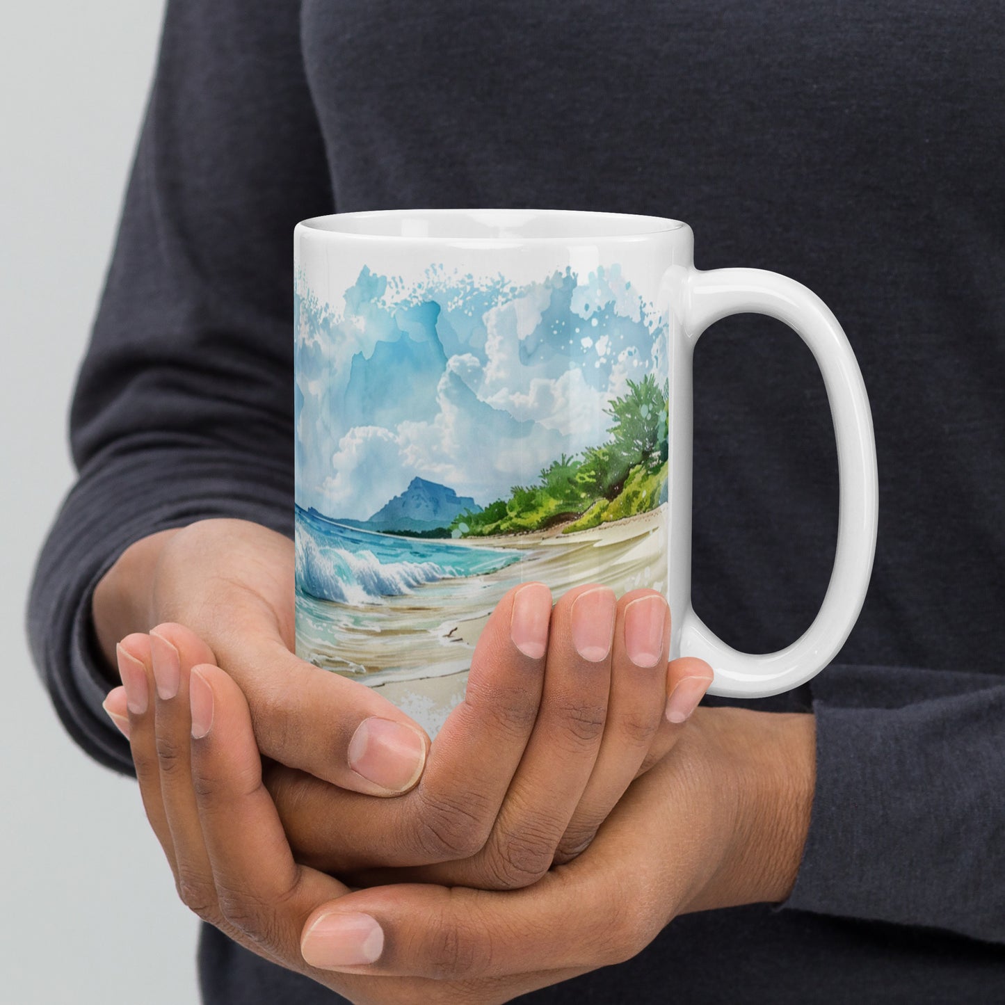 The Ocean is My Therapy Ceramic Mug