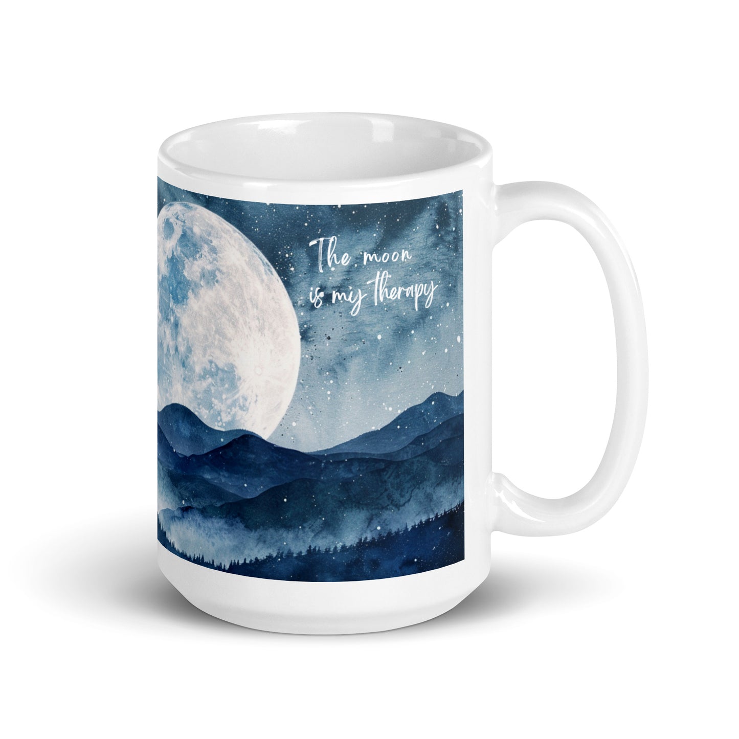 The Moon is My Therapy Ceramic Mug