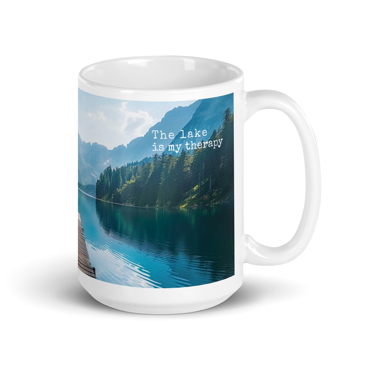 The Lake is My Therapy Ceramic Mug