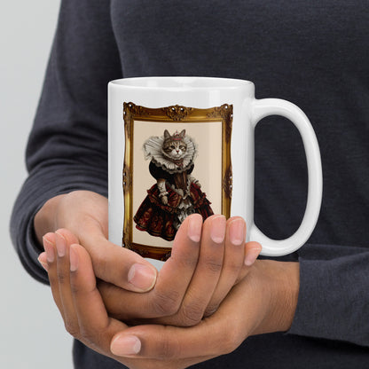 Renaissance Cat Ceramic Mug